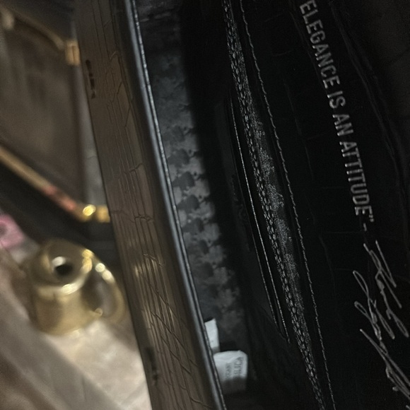 NWT Karl Lagerfeld crossbody/satchel black and white - Picture 7 of 11